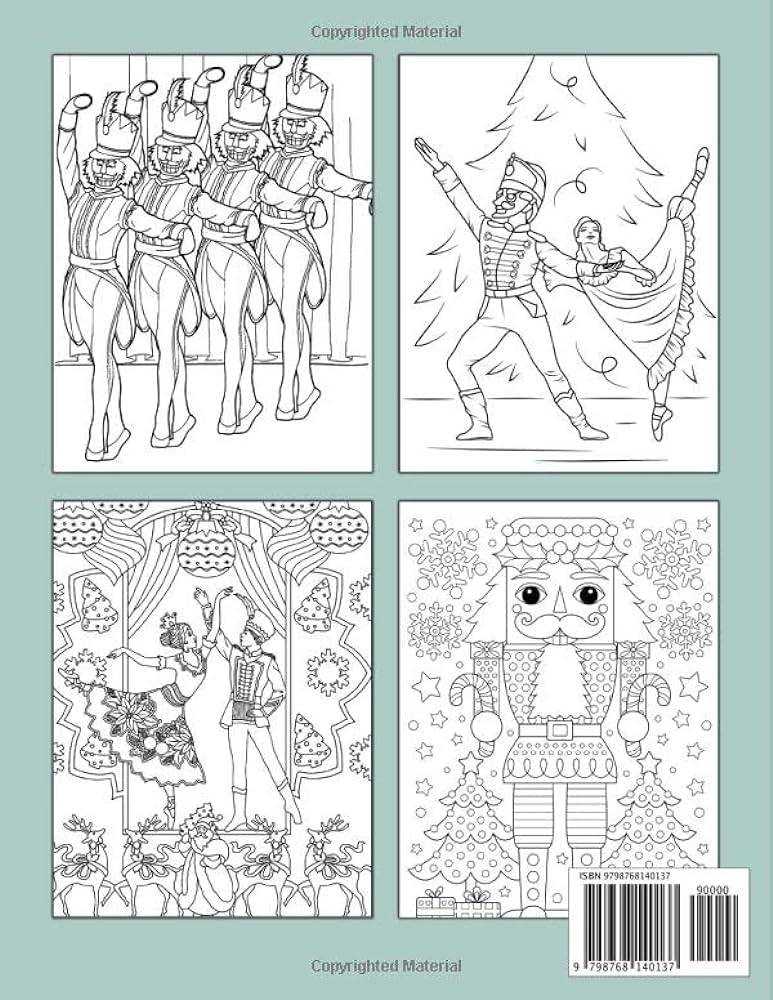 Nutcracker coloring book premium illustrations of christmas nutcracker coloring pages for adults and kids christmas wonders by rainbow joy joy rainbow books