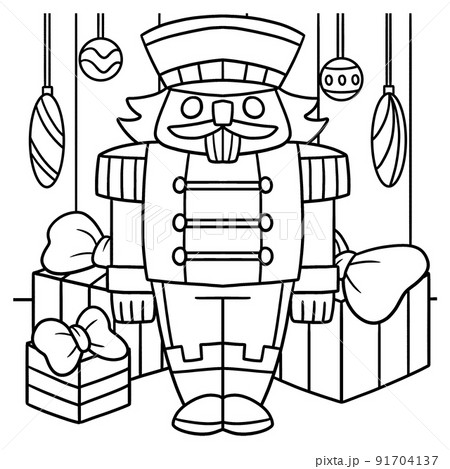 Nutcracker coloring page for kids