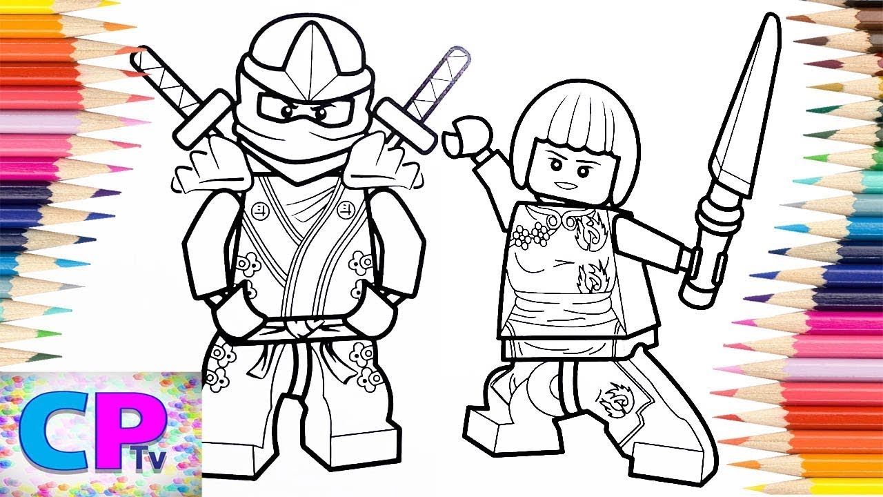 Lego ninjago ninja lloyd and nya coloring pageskovan electro