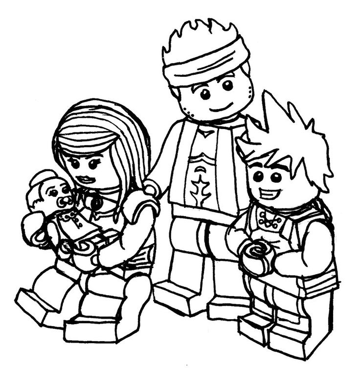 Ninjago nya and kai family sketch coloring page ninjago coloring pages coloring pages family sketch