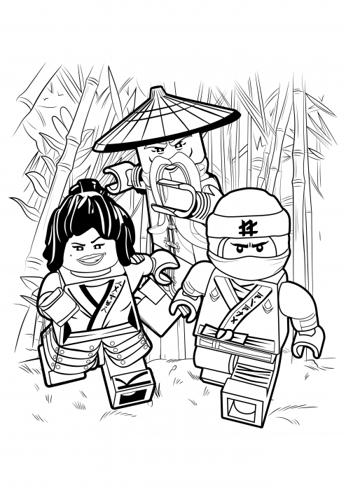 Nya master wu and lloyd coloring pages lego ninjago movie coloring pages