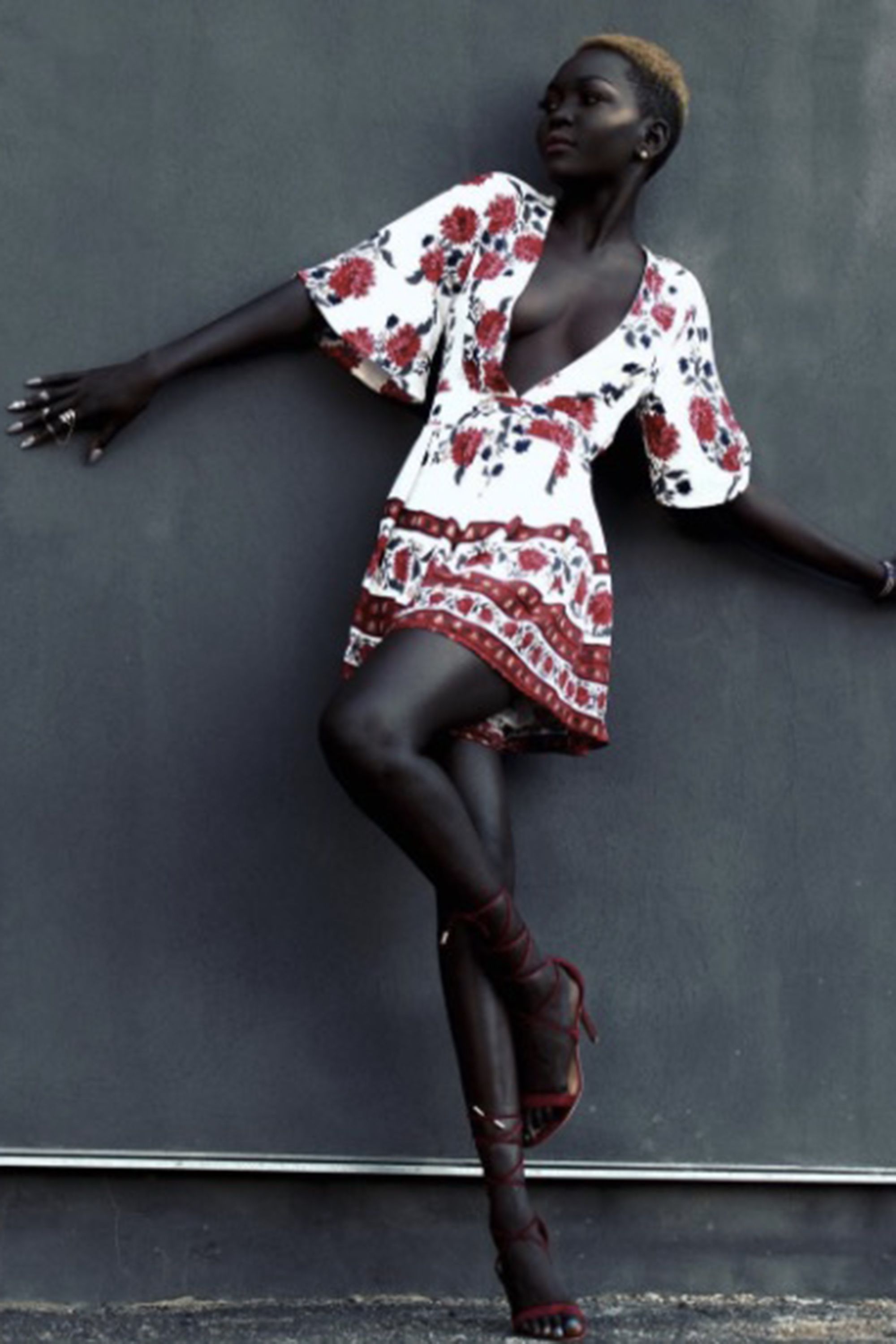 Model nyakim gatwech celebrates black beauty