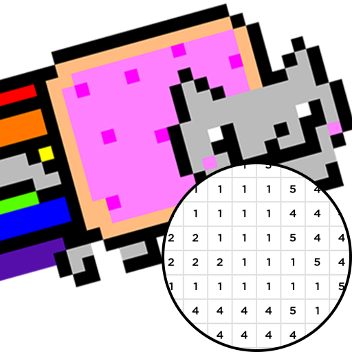 Nyan cat pixel art