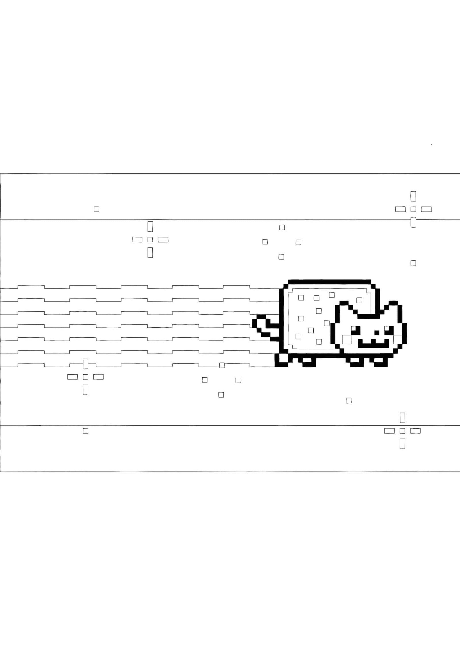 Nyan cat coloring pages
