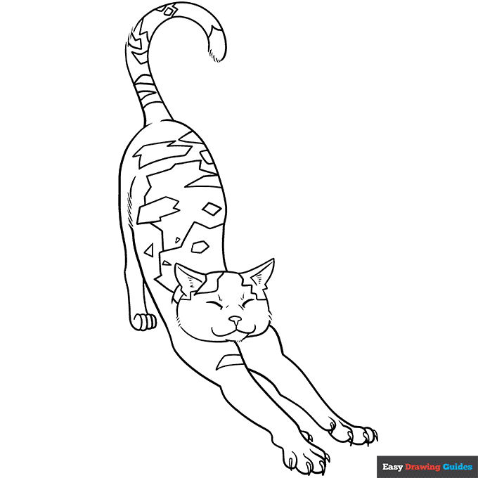 Free printable cat coloring pages for kids