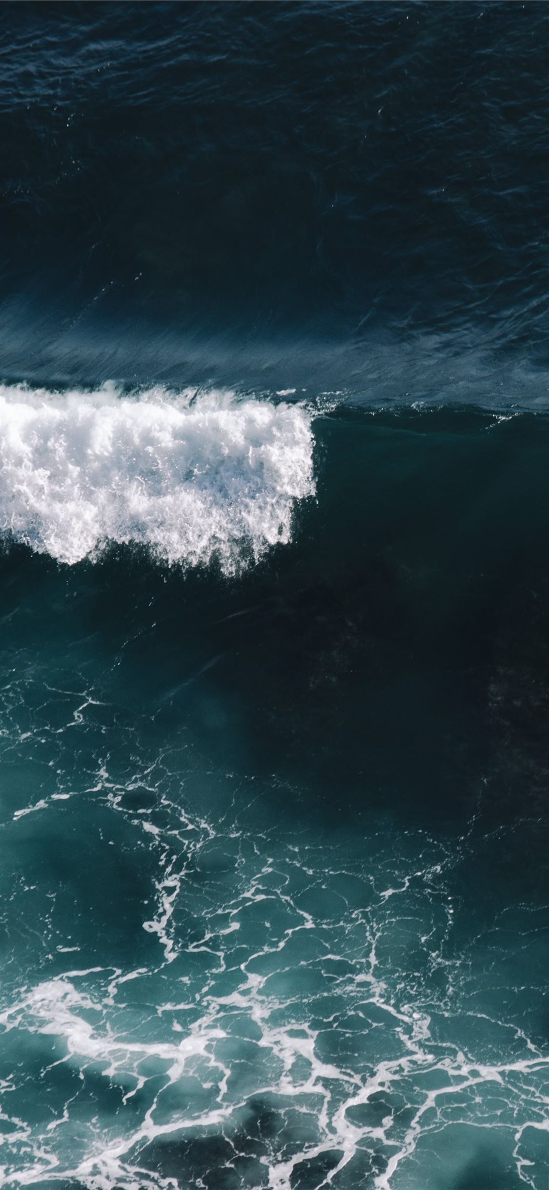 Aerial view of ocean waves iphone x wallpapers free download