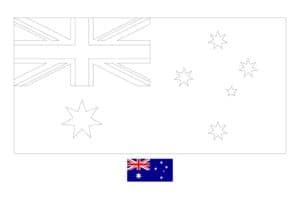 Oceania flags coloring pages coloring sheets of national flags