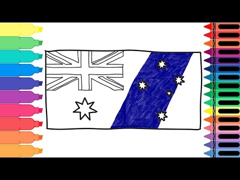 How to draw flags of oceania countries drawing oceania flags