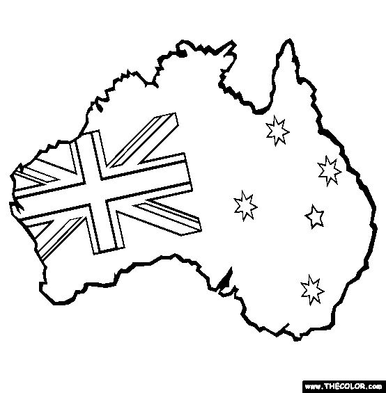 Australian map online coloring page flag coloring pages australia flag australia day