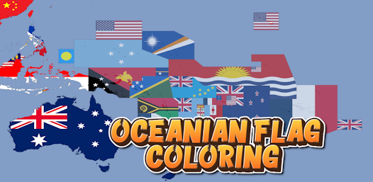 Coloring oceania flag