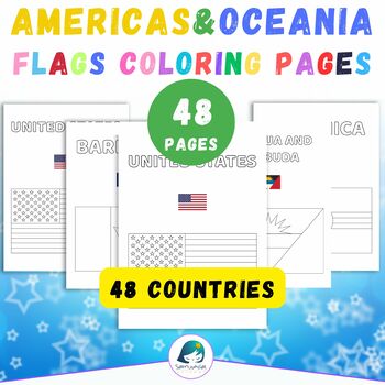 Americas oceania flags coloring pages world flags to make