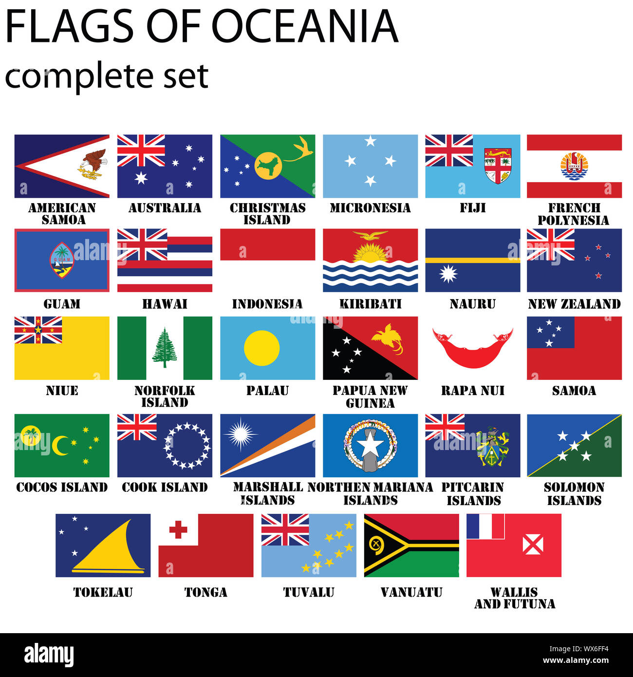 Flags of oceania hi