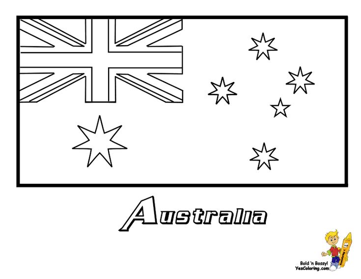 Australia flag coloring day see and match crayon colors of official flag httpwwwyescoloringworld
