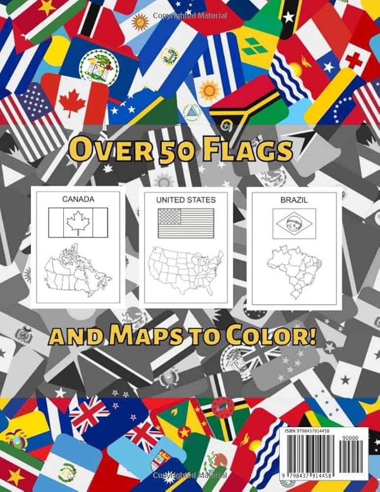 Flags of the world the americas oceania world flag loring book with over flags and maps to lor learn about each ntinents untries and their flags press dfour