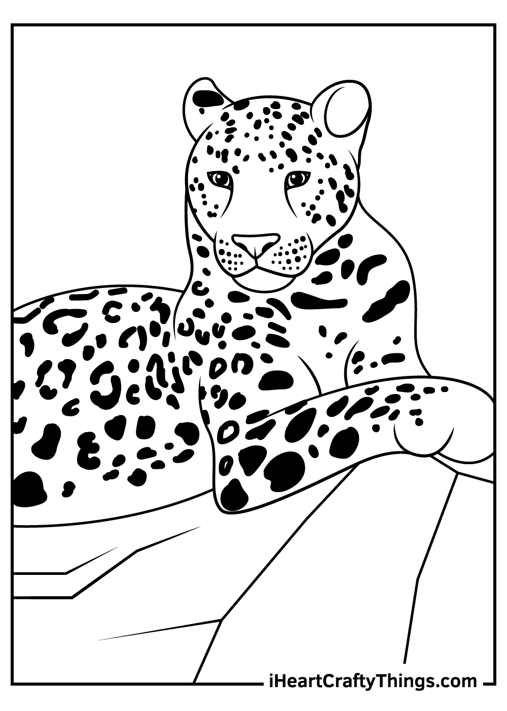 Leopards coloring pages free printables