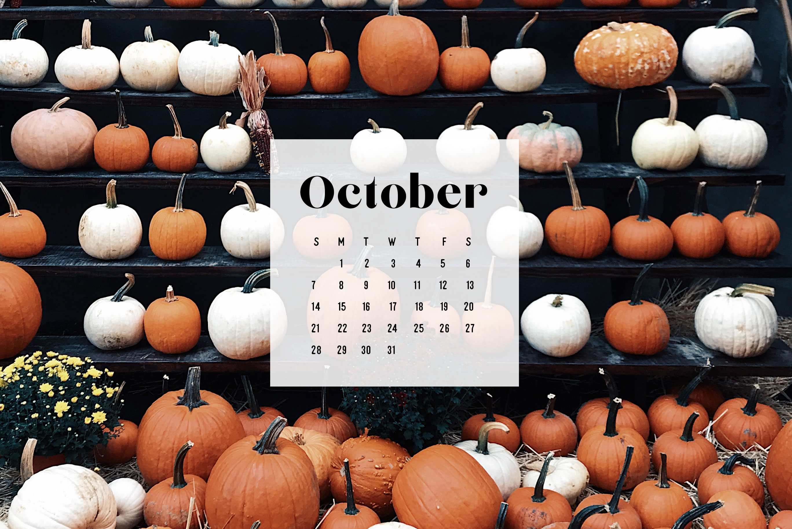 October downloadable desktop wallpaper