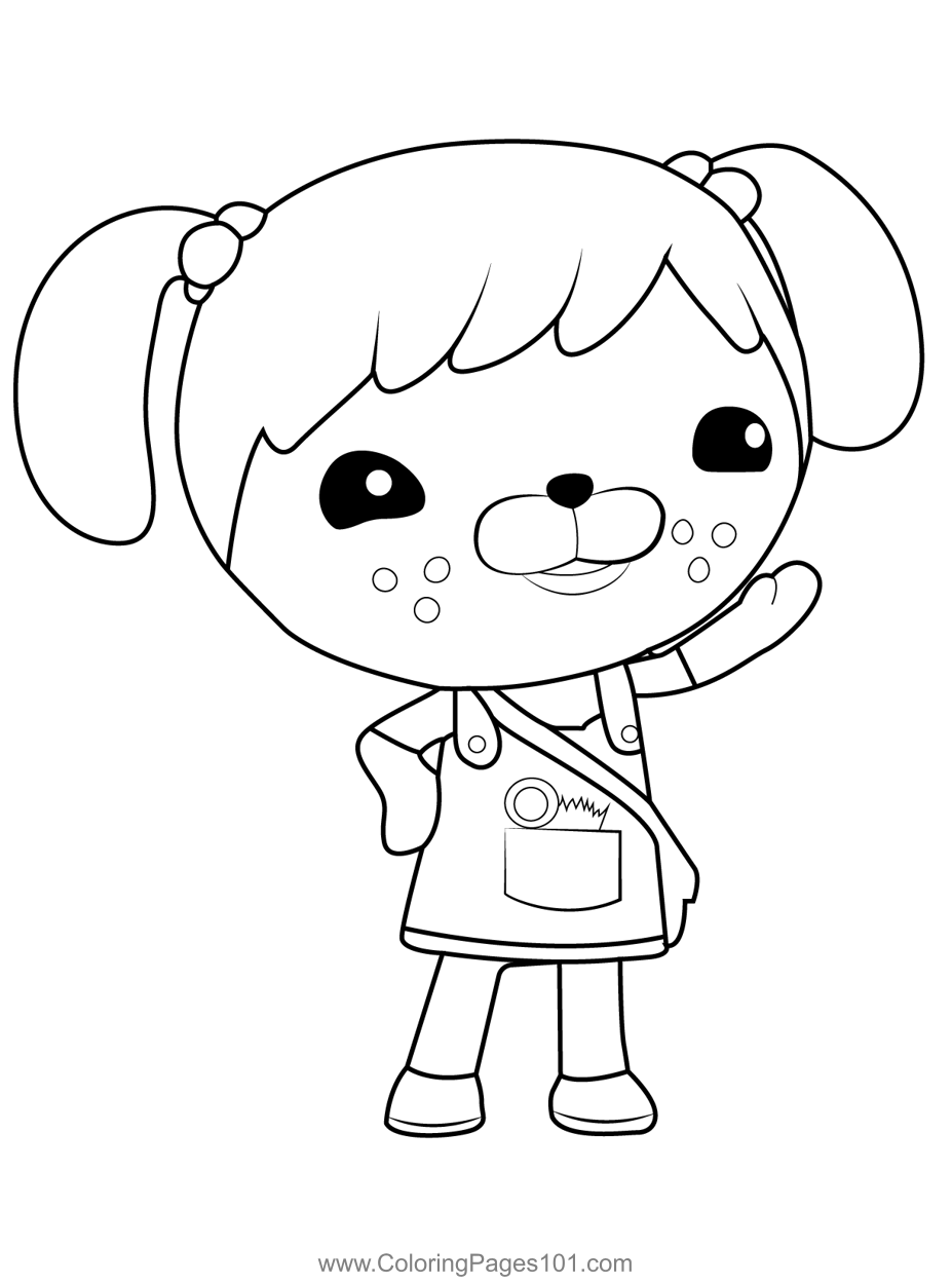Koshi octonauts coloring page for kids