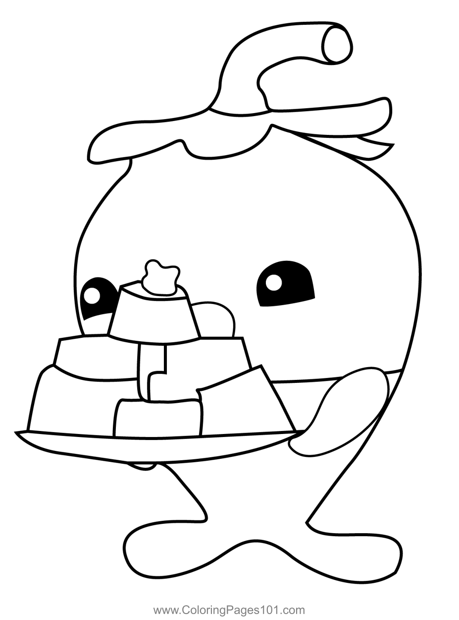 Sharchini octonauts coloring page for kids