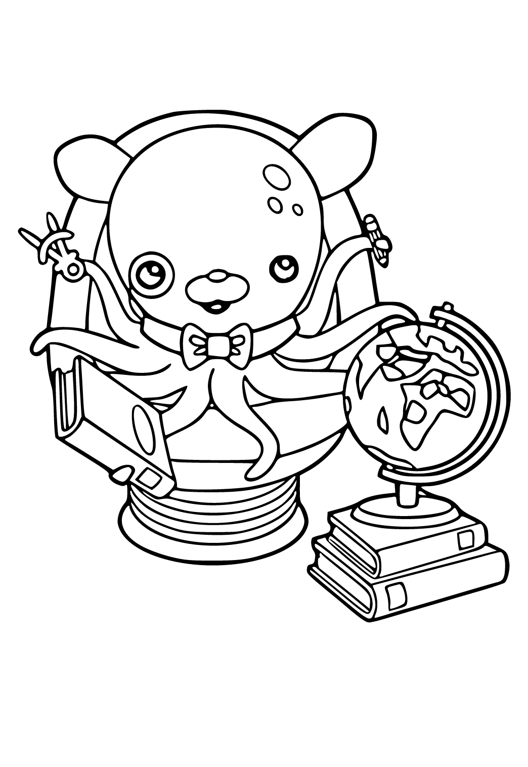 Free printable octonauts octopus coloring page for adults and kids