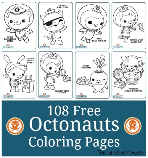 Free octonauts printable coloring pages
