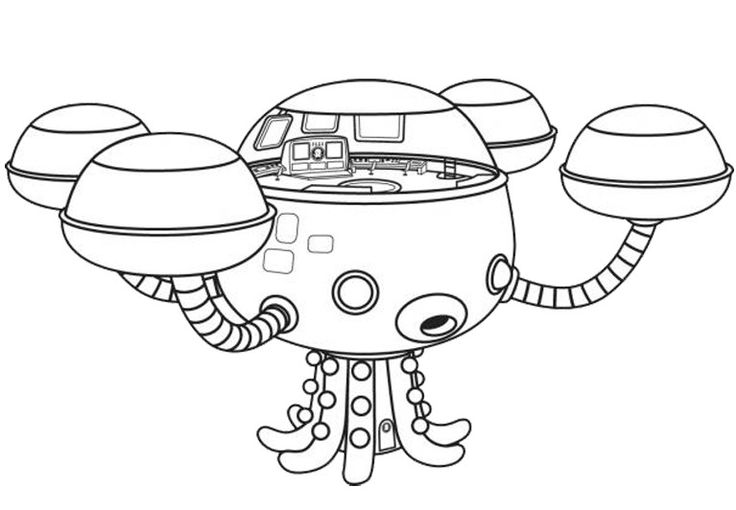 Octonauts octopod coloring page coloring pages for kids cartoon coloring pages coloring pages to print