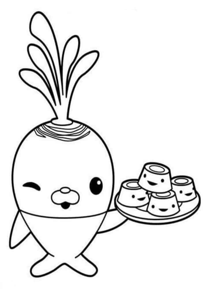 Free easy to print octonauts coloring pages