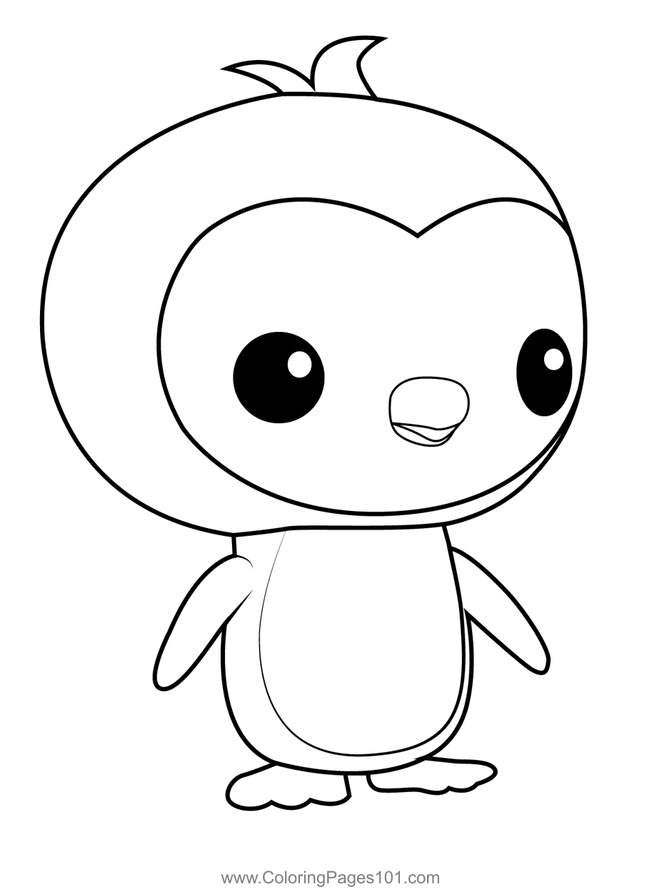 Pinto octonauts coloring page for kids