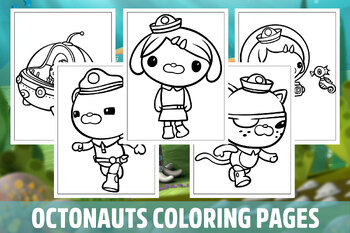 Octonauts coloring pages for kids girls boys teens birthday school activity