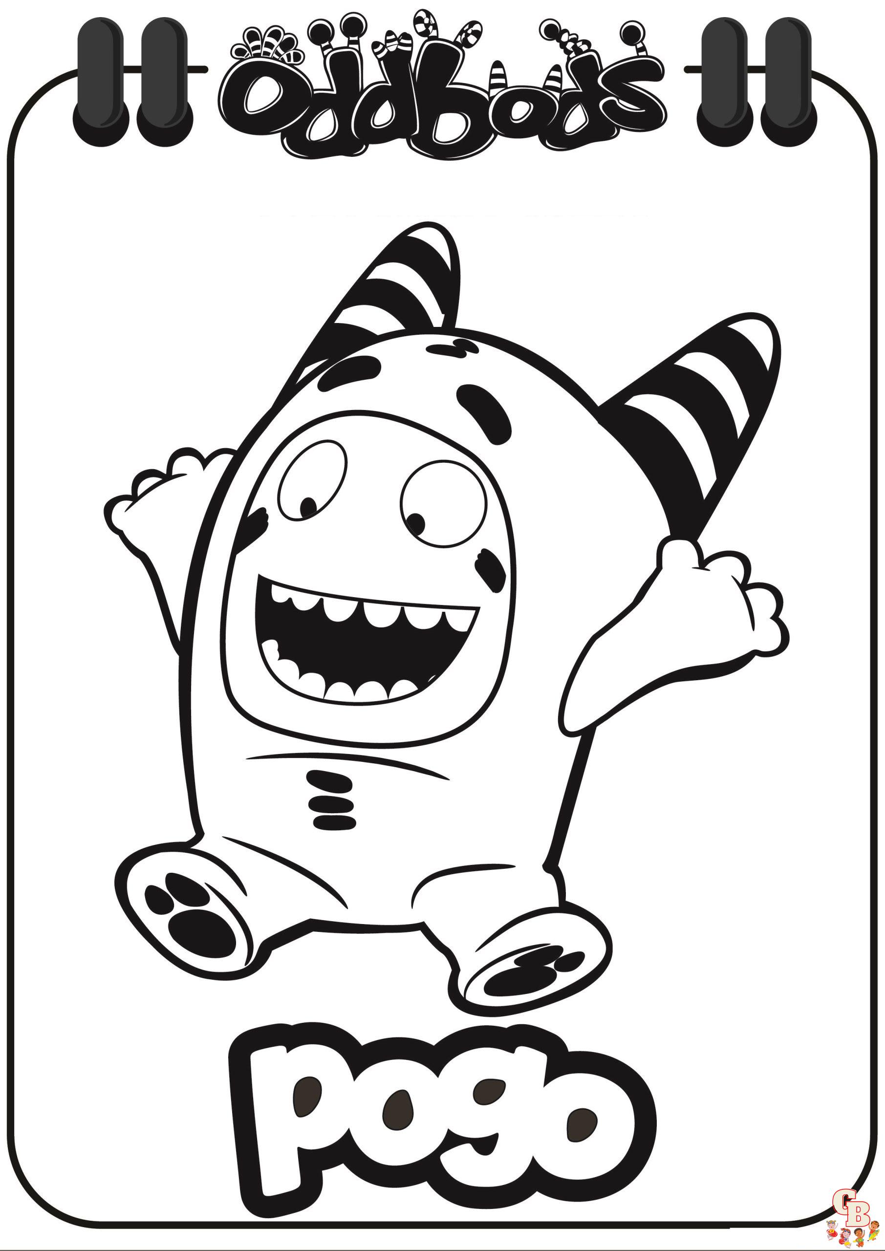 Get creative with oddbods coloring pages free printable sheets