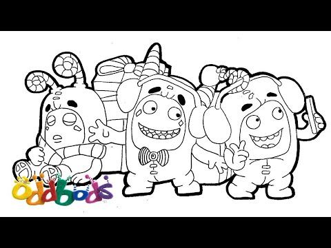 Magical coloring box oddbods coloringpages oddbods drawing drawings magical color
