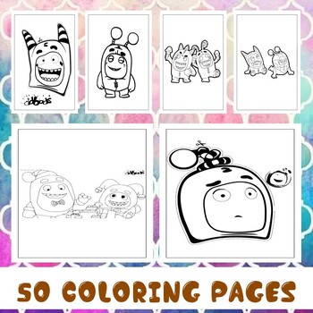 Laugh with oddbods vibrant printable coloring pages collection for all ages
