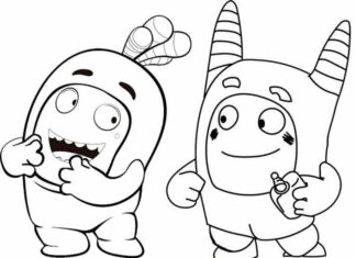 Oddbods coloring pages to print and print online