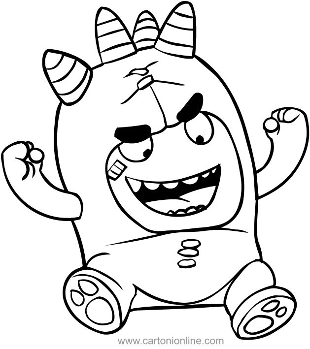 Fuse of the oddbods coloring pages coloring pages coloring books cute coloring pages