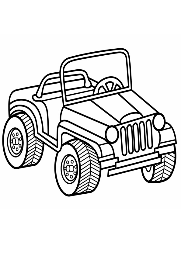 Coloring pages jeep coloring page for kids