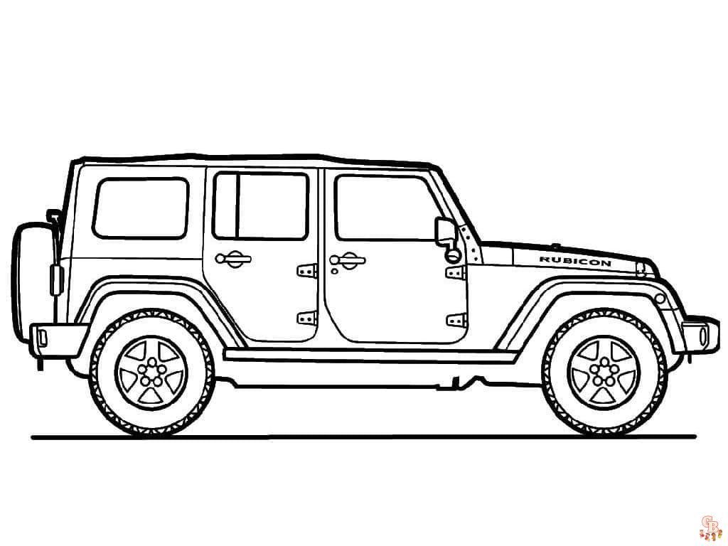 Jeep coloring pages free printable and easy coloring pages