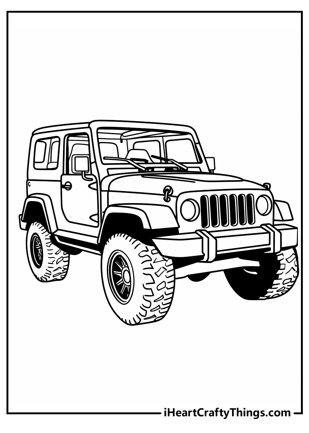 Jeep coloring pages free printables