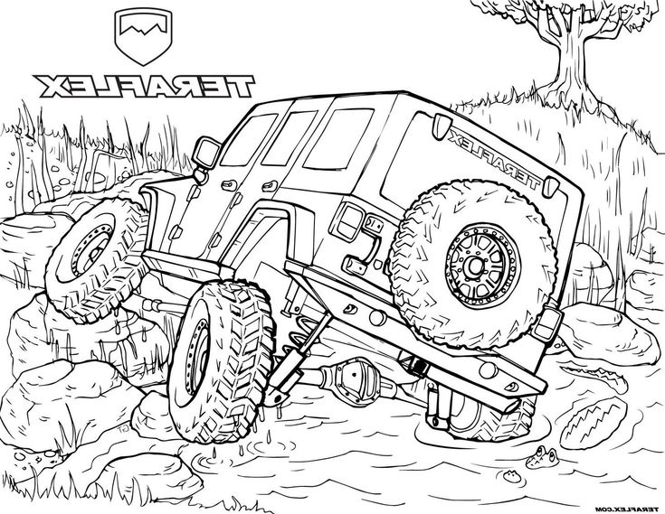 Jeep coloring pages picture truck coloring pages tractor coloring pages cars coloring pages
