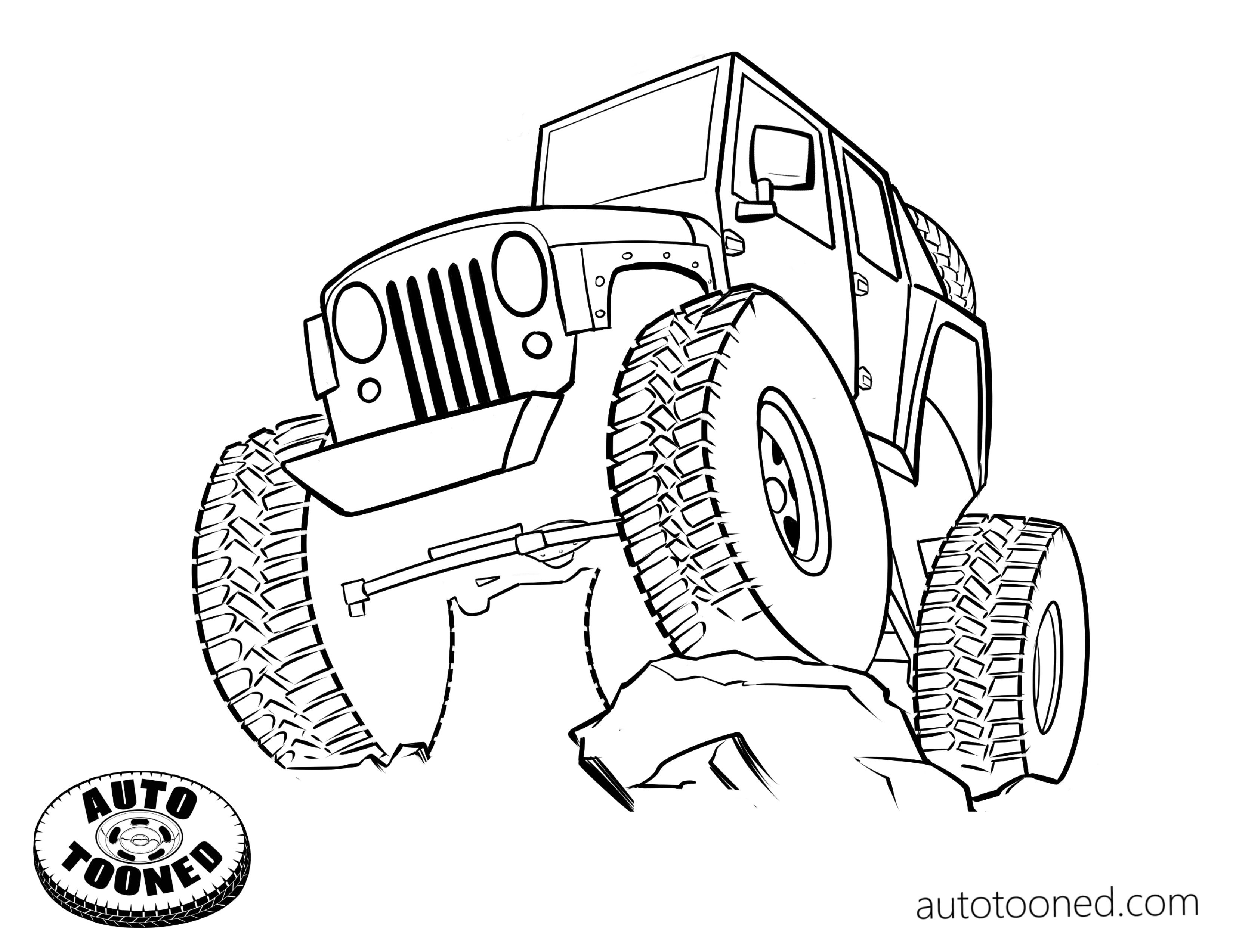 Free coloring pages â auto tooned
