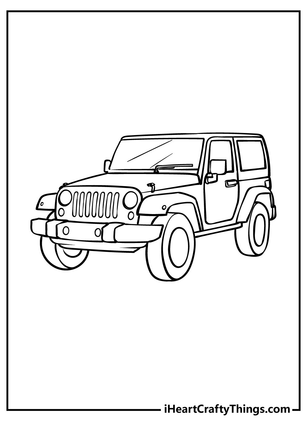 Jeep coloring pages free printables