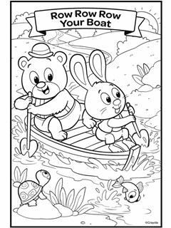 Nursery rhymes free coloring pages