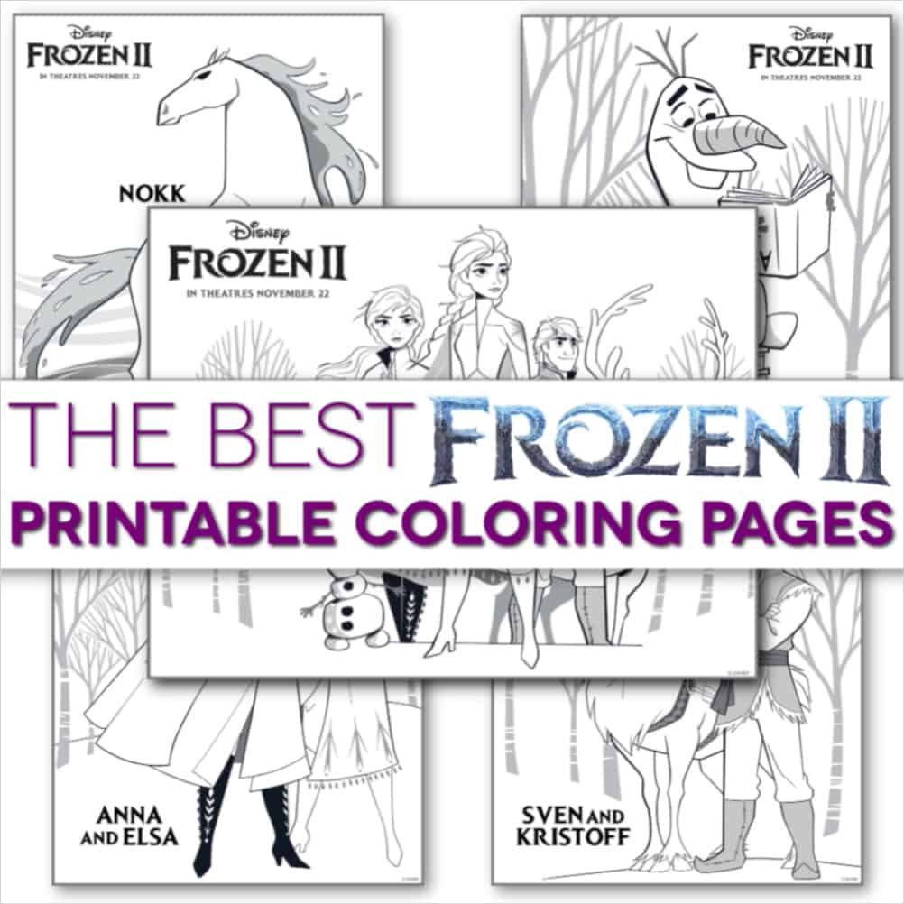 Free frozen coloring pages print them all now