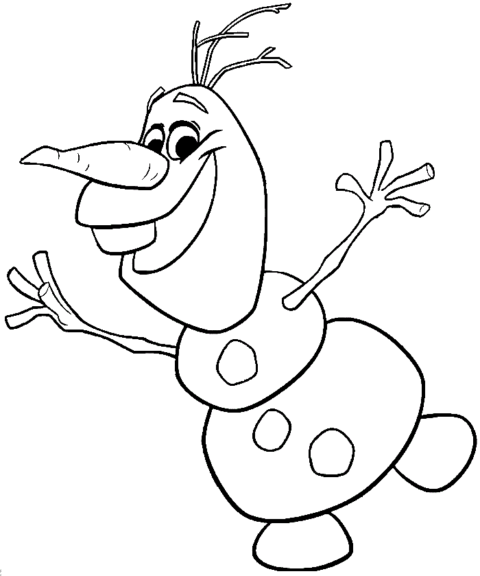 Frozens olaf coloring pages