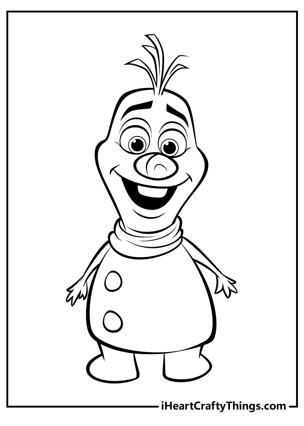 Olaf coloring pages free printables