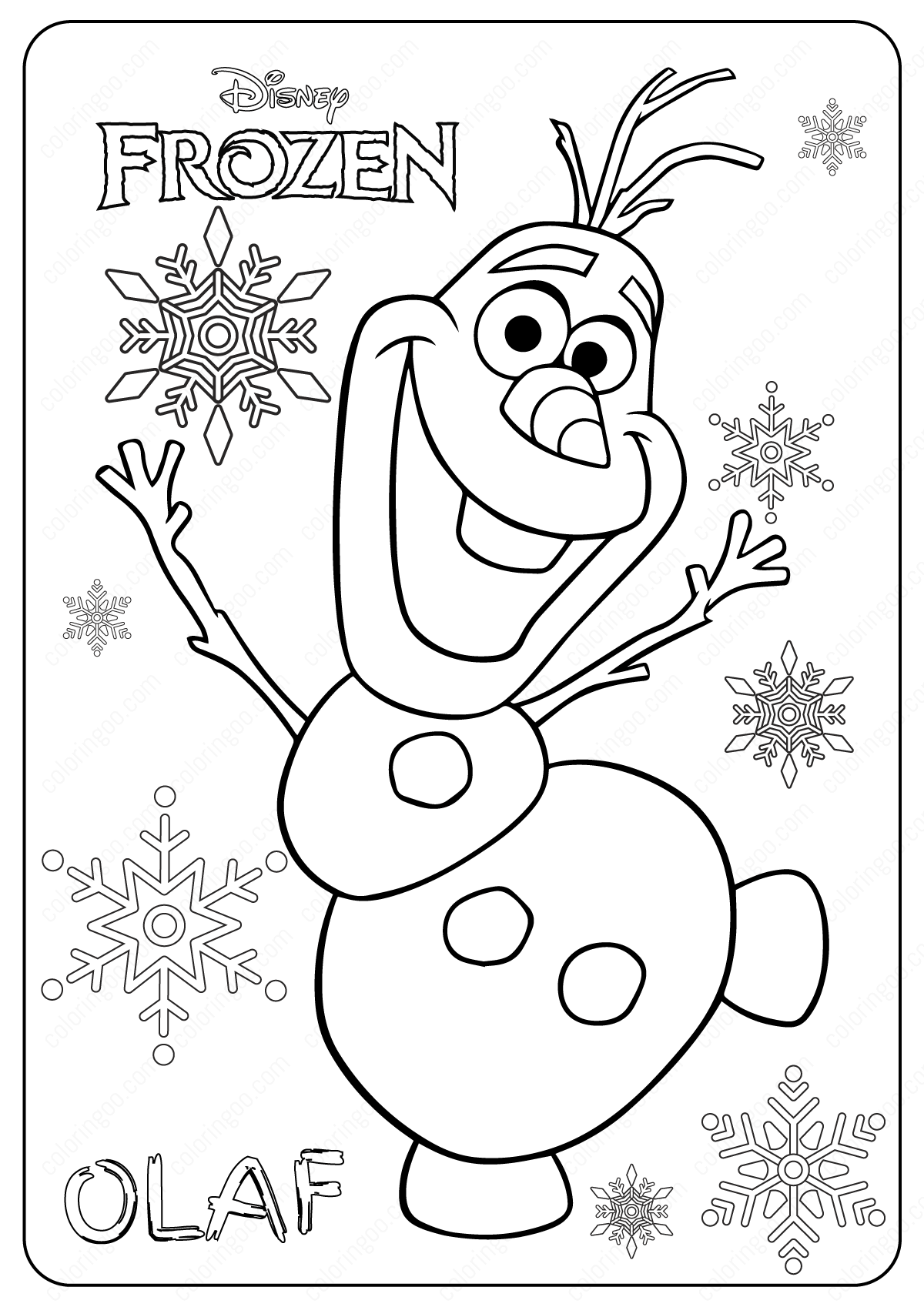 Free printable frozen olaf coloring pages top quality free printable coloring drâ frozen coloring pages disney coloring pages printables disney coloring pages