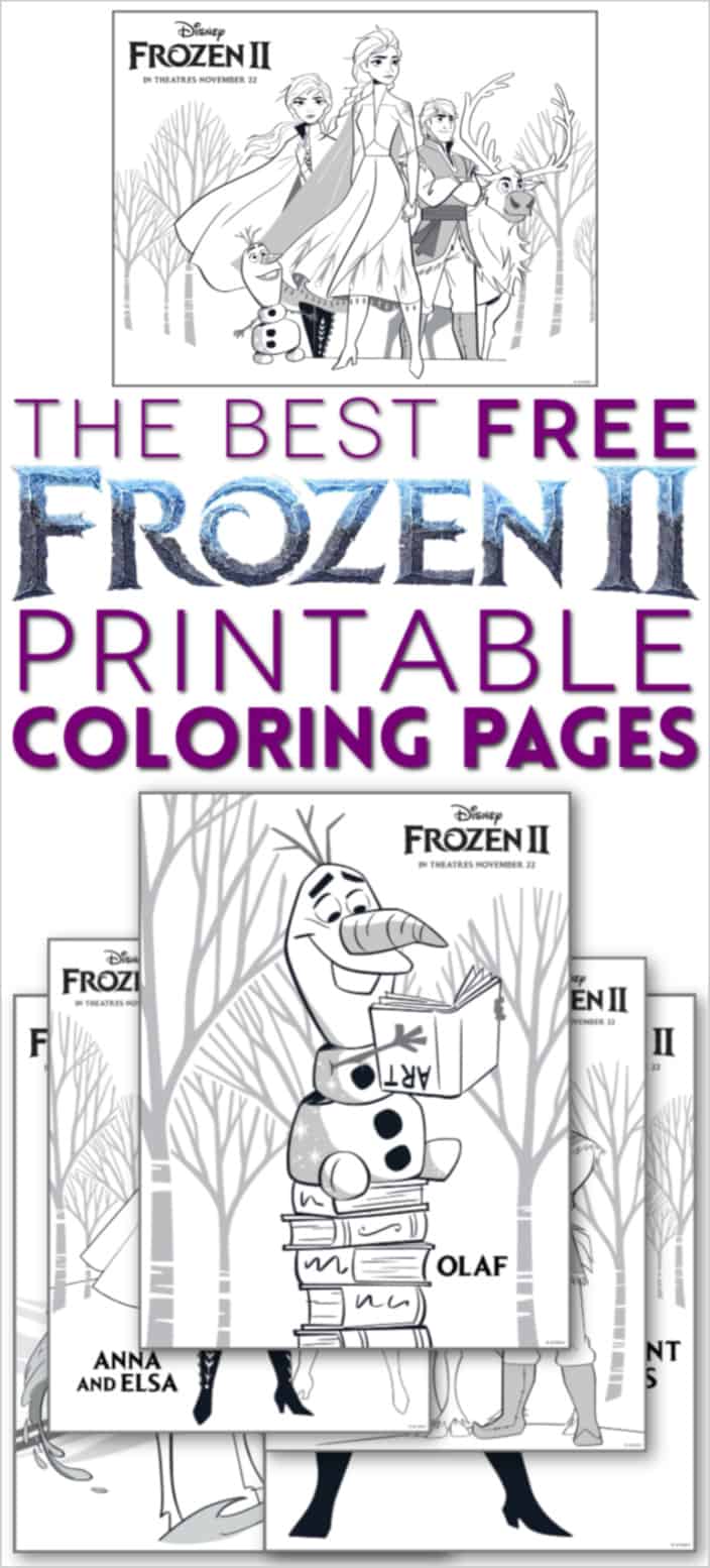 Free frozen coloring pages print them all now