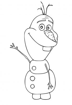 Free printable olaf coloring pages for adults and kids