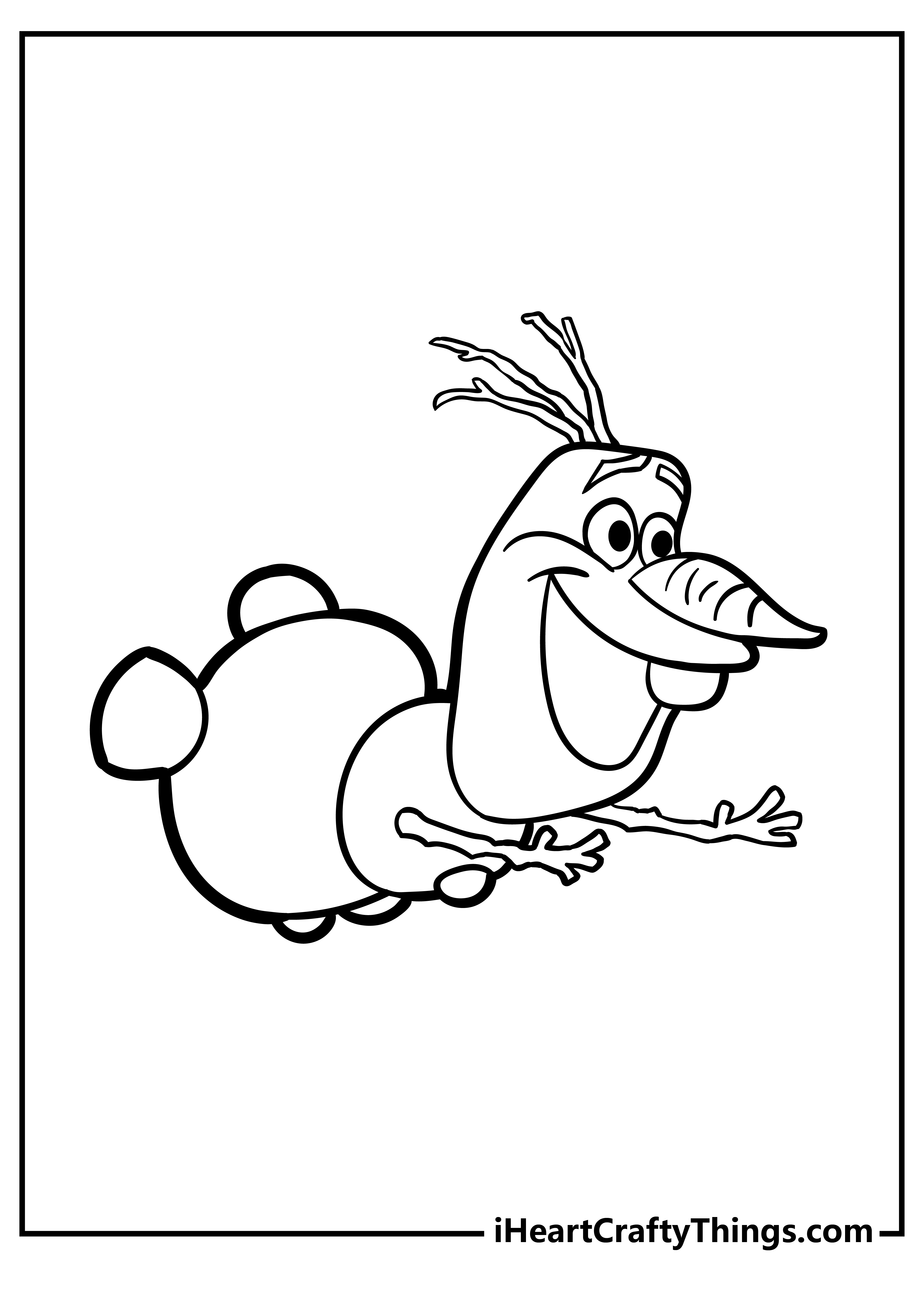 Olaf coloring pages free printables