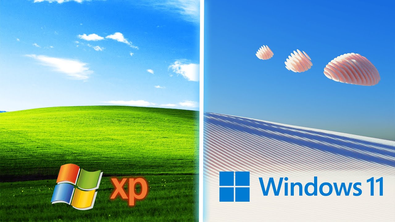 I redesigned the windows xp wallpaper for windows