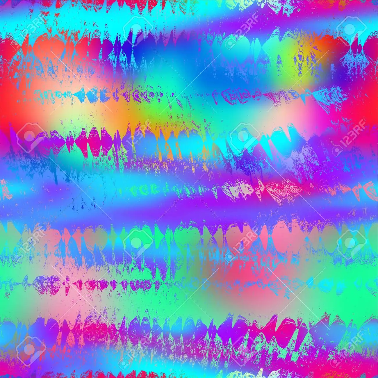 Neon Holographic Paper Fluid Gradient Backdrop Stock Vector