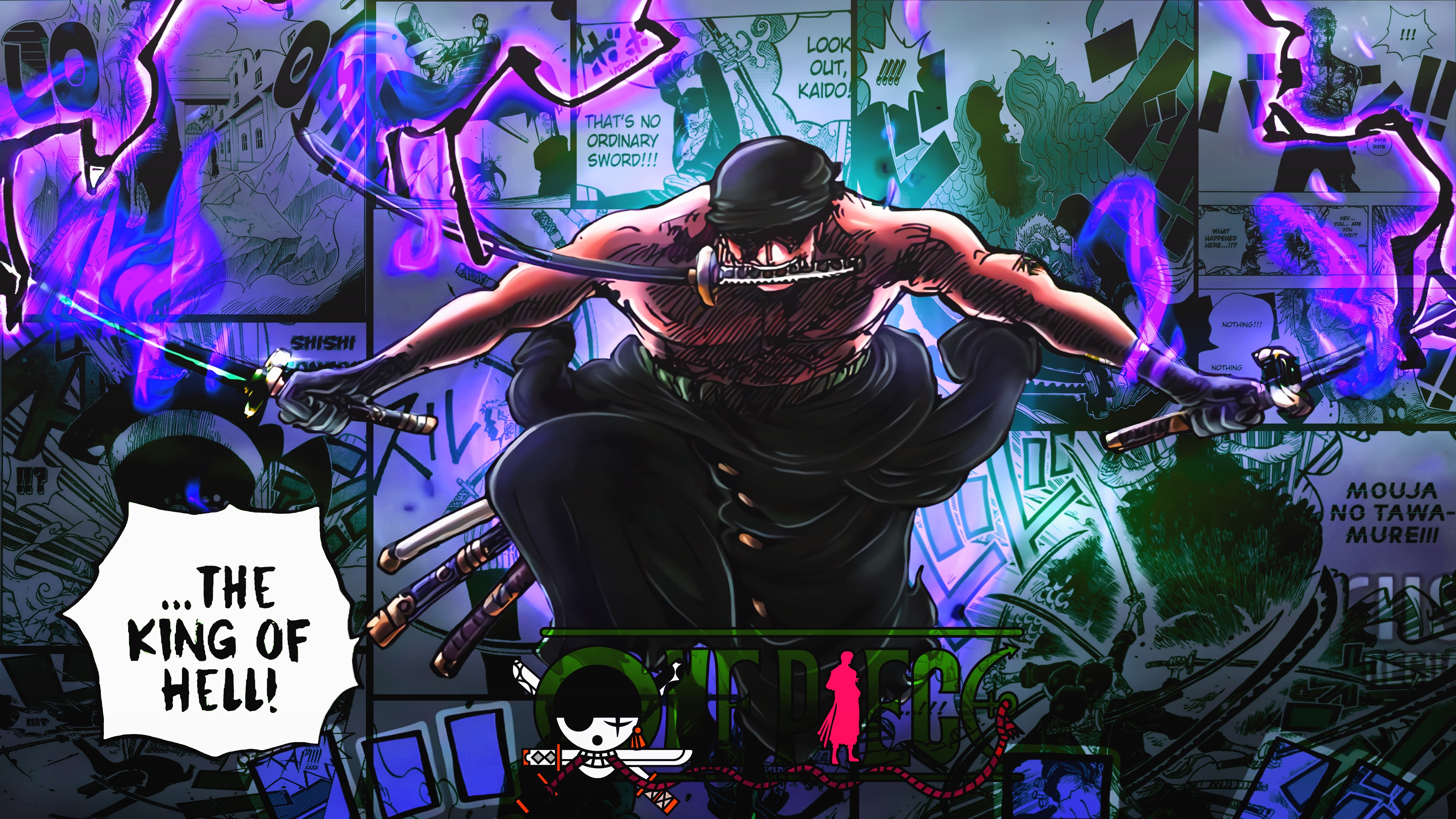 6pBNx2G5 one piece sanji germa 66 roronoa zoro wallpaper Poster